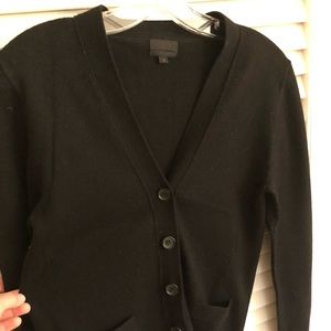 J. Crew EUC 100% Cashmere Cardigan Black Women’s Small